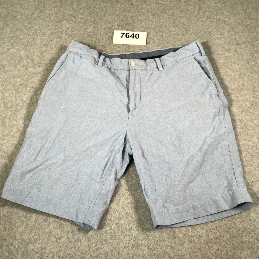 Polo Ralph Lauren Shorts Mens 34 Blue Cotton Flat Front Casual Streetwear